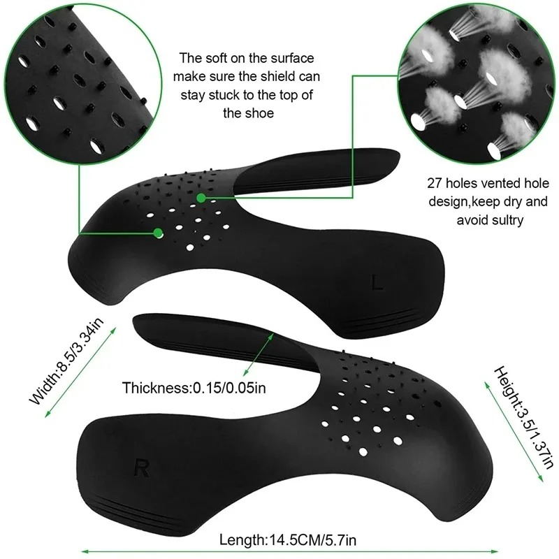 1 Pair Crease Protector Shoe A - Crease Protector Toe recension och pris